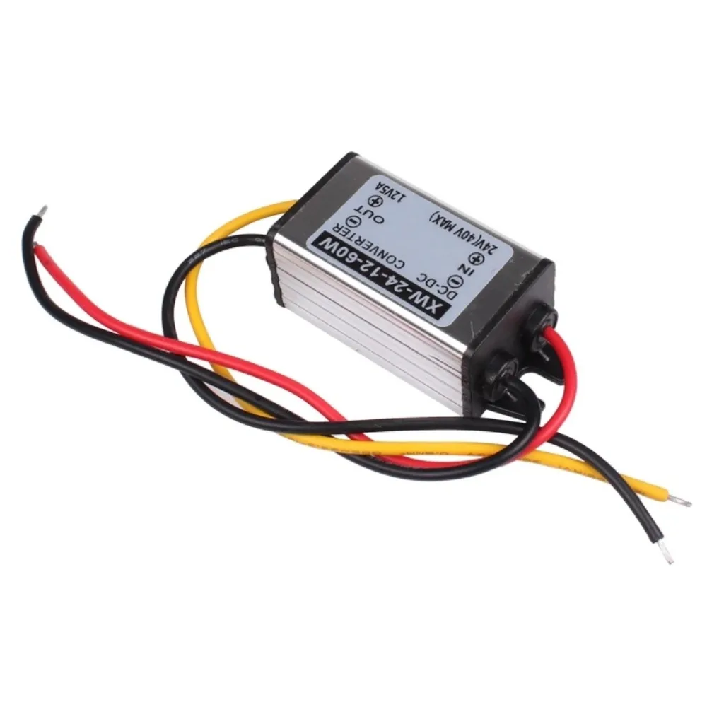 Su geçirmez güç dönüştürücü modülü 24 V 12V 5A 60W DC/DC araba güç dönüştürücü besleme adaptörü regülatörü toz geçirmez darbeye dayanıklı