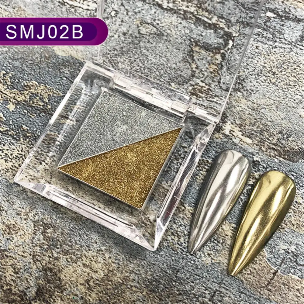 Metaliczny efekt błyszczący paznokcie do paznokci żel z brokatem lakier do paznokci dekoracja chromowany pył Pigment paznokcie puder lustrzany