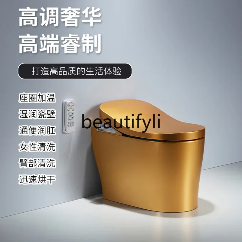 QQFully automatic golden smart toilet instant electric laxative and moisturizing machine