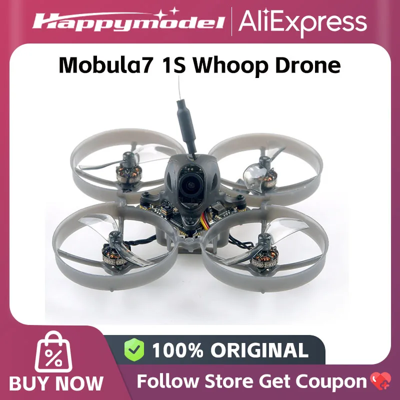 Happymodel Mobula7 Mobula 7 1S 75 мм Micro FPV Whoop RC FPV Racing Drone с камерой 5.8G Openvtx 400 мВт VTX Caddx Ant RS0802 Happymodel Mobula7 Mobula 7 1S 75 мм Micro FPV Whoop RC FPV Racing Drone с камерой 5.8G Openvtx 400 мВт VTX Caddx Ant RS0802