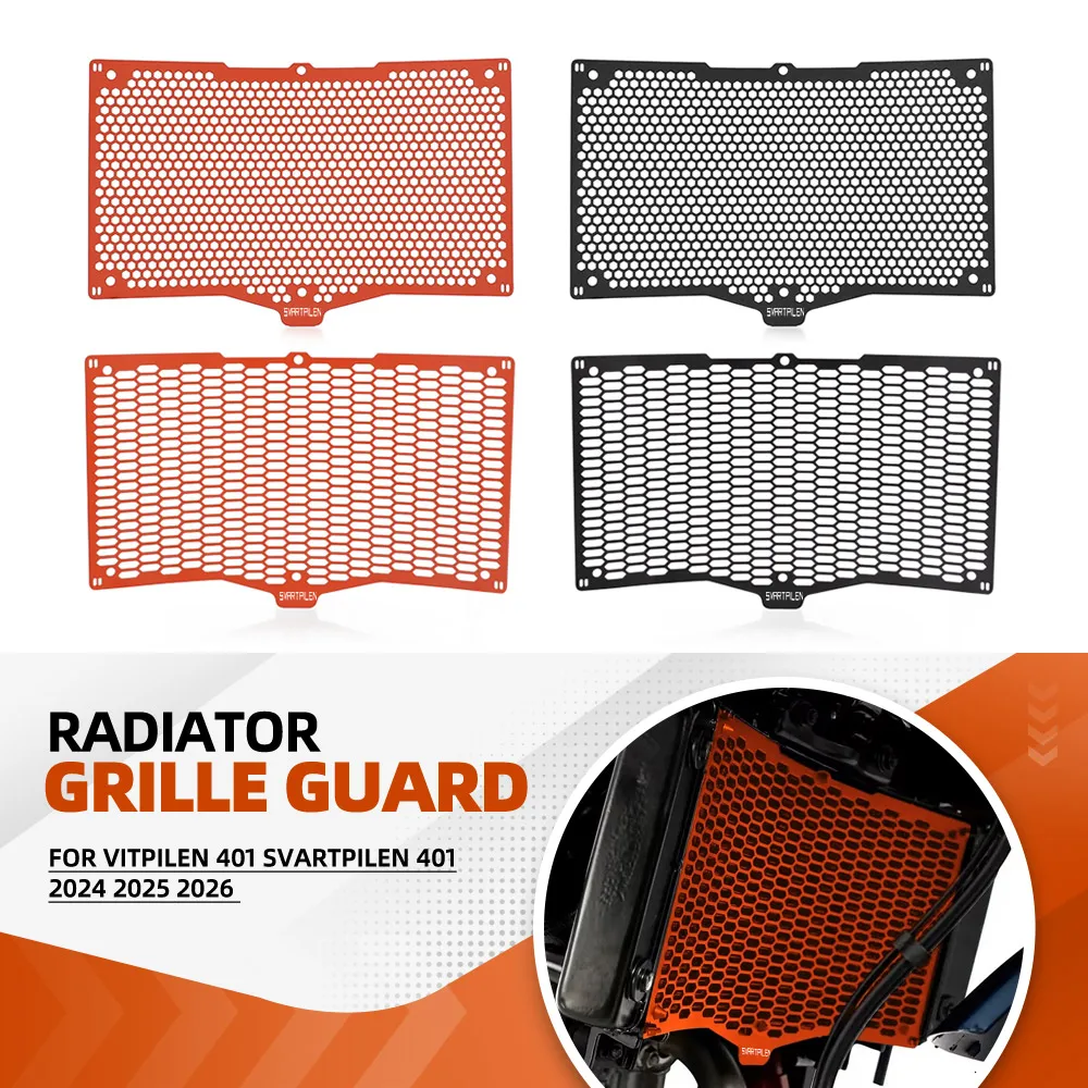 

2024 2025 2026 Radiator Guard Grille Protection Cover Protector For Husqvarna Vitpilen 401 Svartpilen 401 Motorcycle Accessories