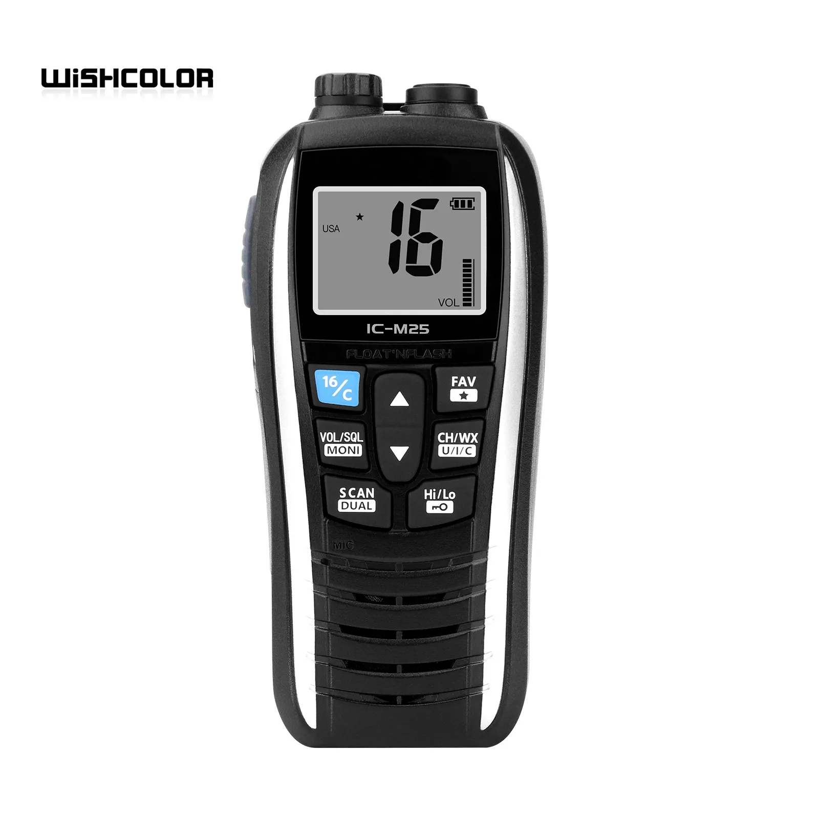 ic-m25-5w-portable-marine-radio-walkie-talkie-float-ipx7-sea-vessel-vhf-transceiver-two-way-radio-handheld-waterproof-intercom