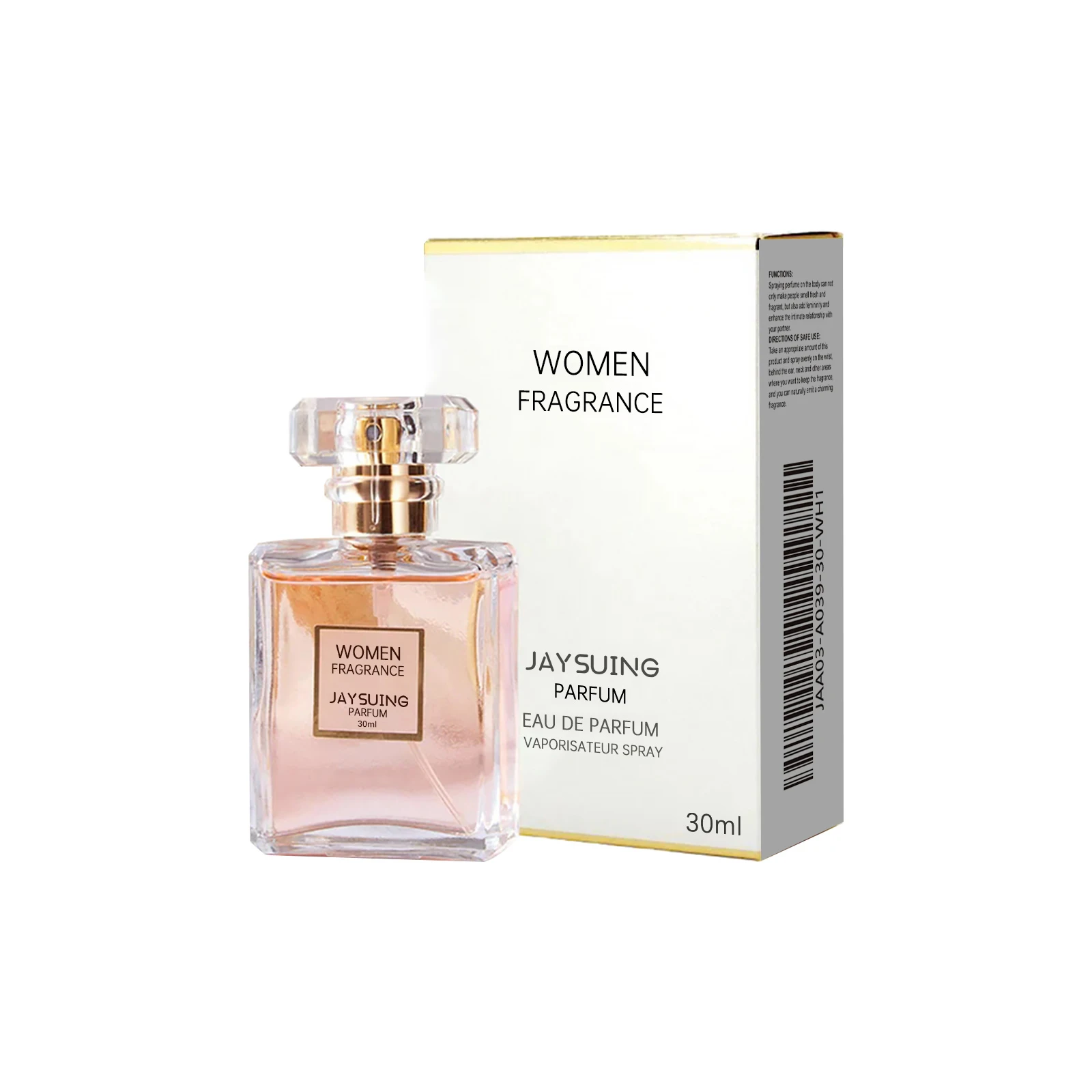 Spray de perfume de rosa para meninas, fragrância de jasmim de longa duração, romântico, doce, confiável, floral, namoro, eau de parfum