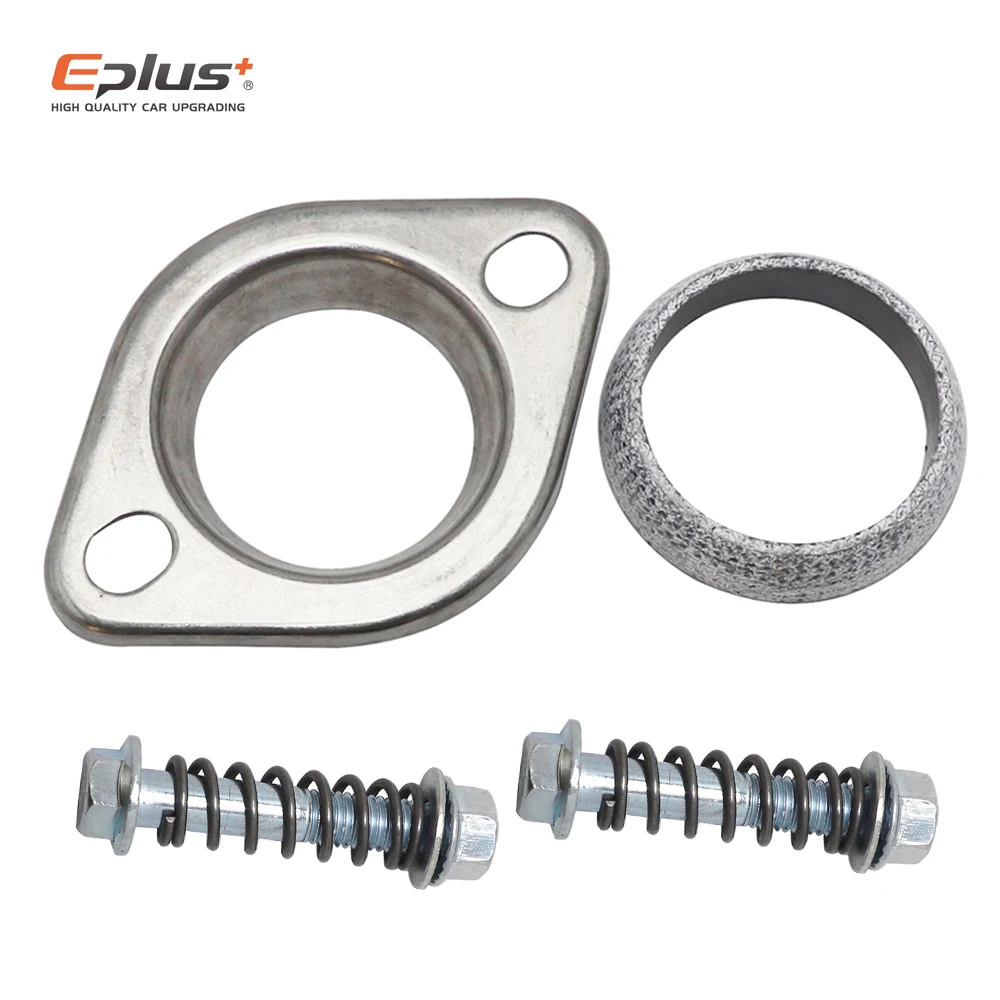 

Universal Stainless Steel Car Exhaust Flange KIT 2 Hole Diamond Shape Stamped Exhaust Flange 51mm 63mm 76mm