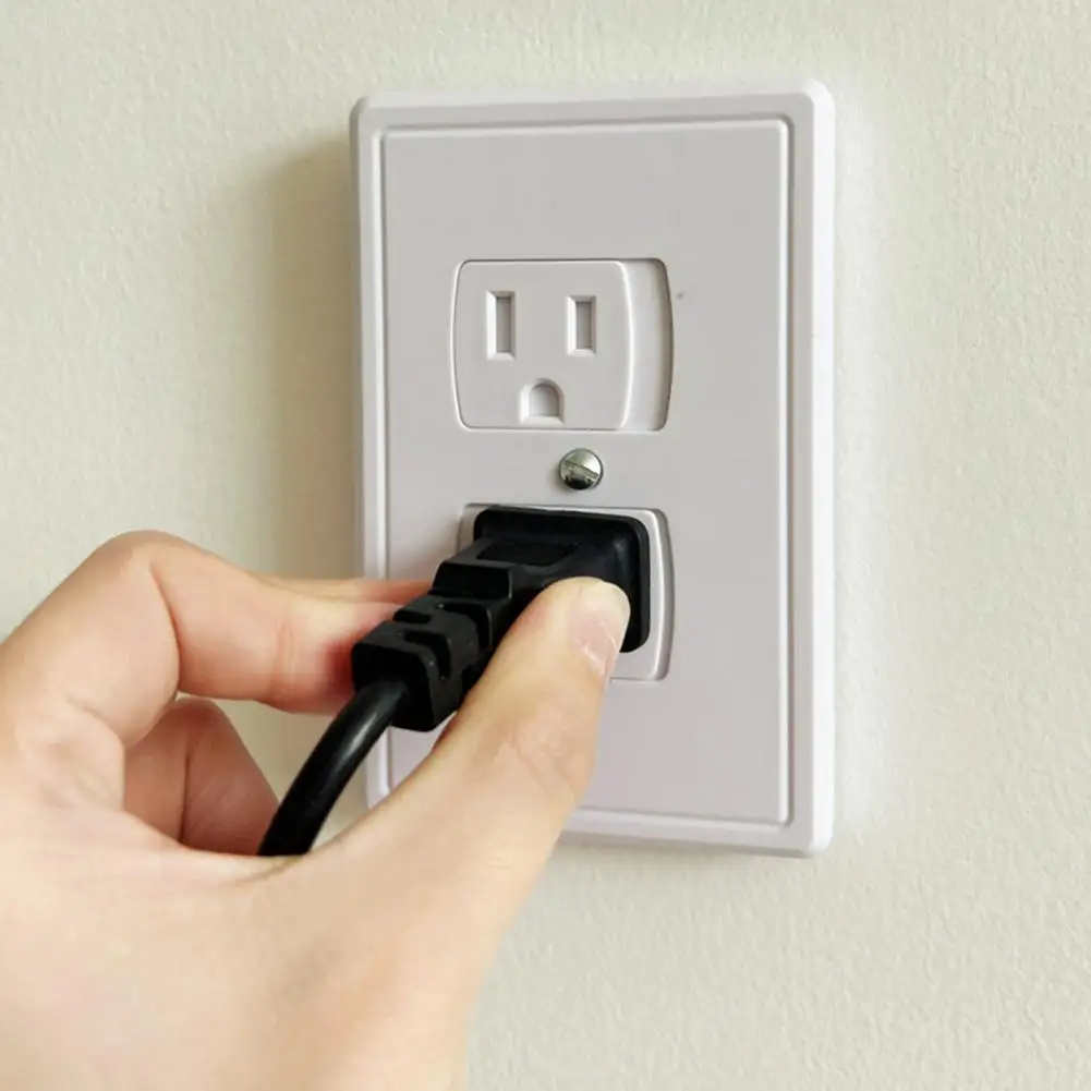 Outlet Cover  Convenient Against Electric Shock Anti-crack  Long-lasting Wall Socket Plug Outlet Cover Household Supplies