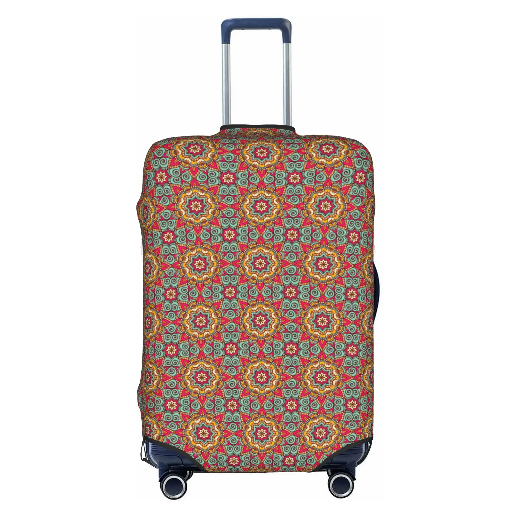 Mandala Floral Bohemian style Luggage Cover Protector Cute Geometric  Travel Suitcase Protective Cover for 18-32 Inch