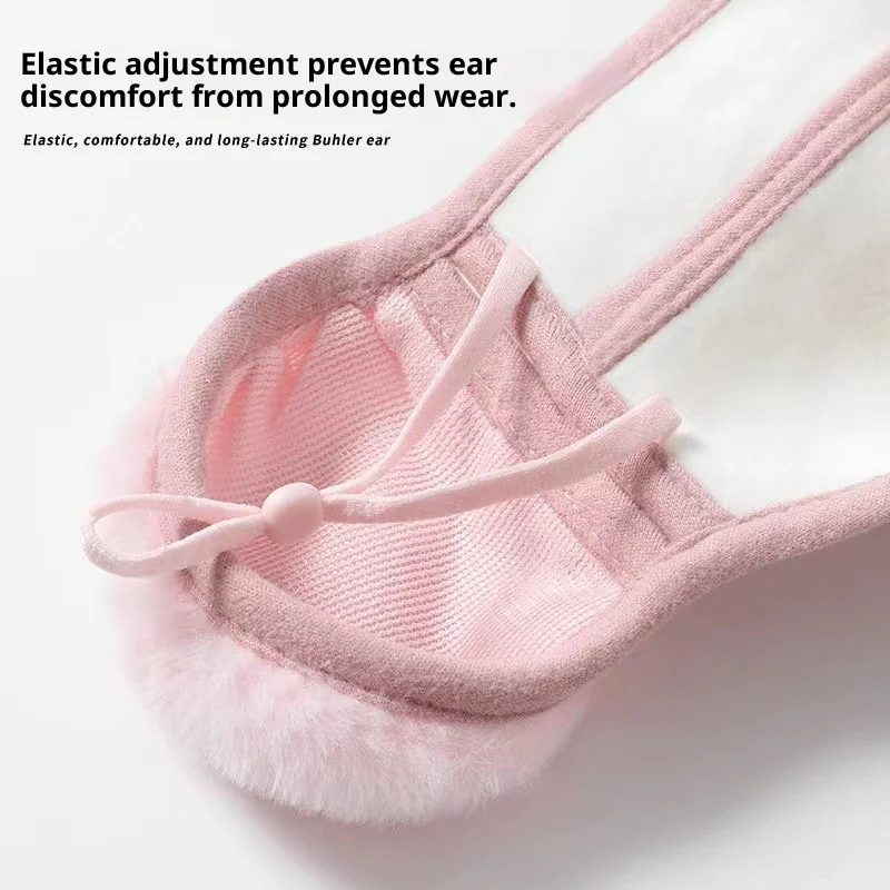 قناع للأذنين حراري شتوي دافئ مقاوم للرياح مبطن بالصوف الحراري لحماية الأذن لركوب الدراجات والتزلج والدراجات النارية والرياضات الخارجية