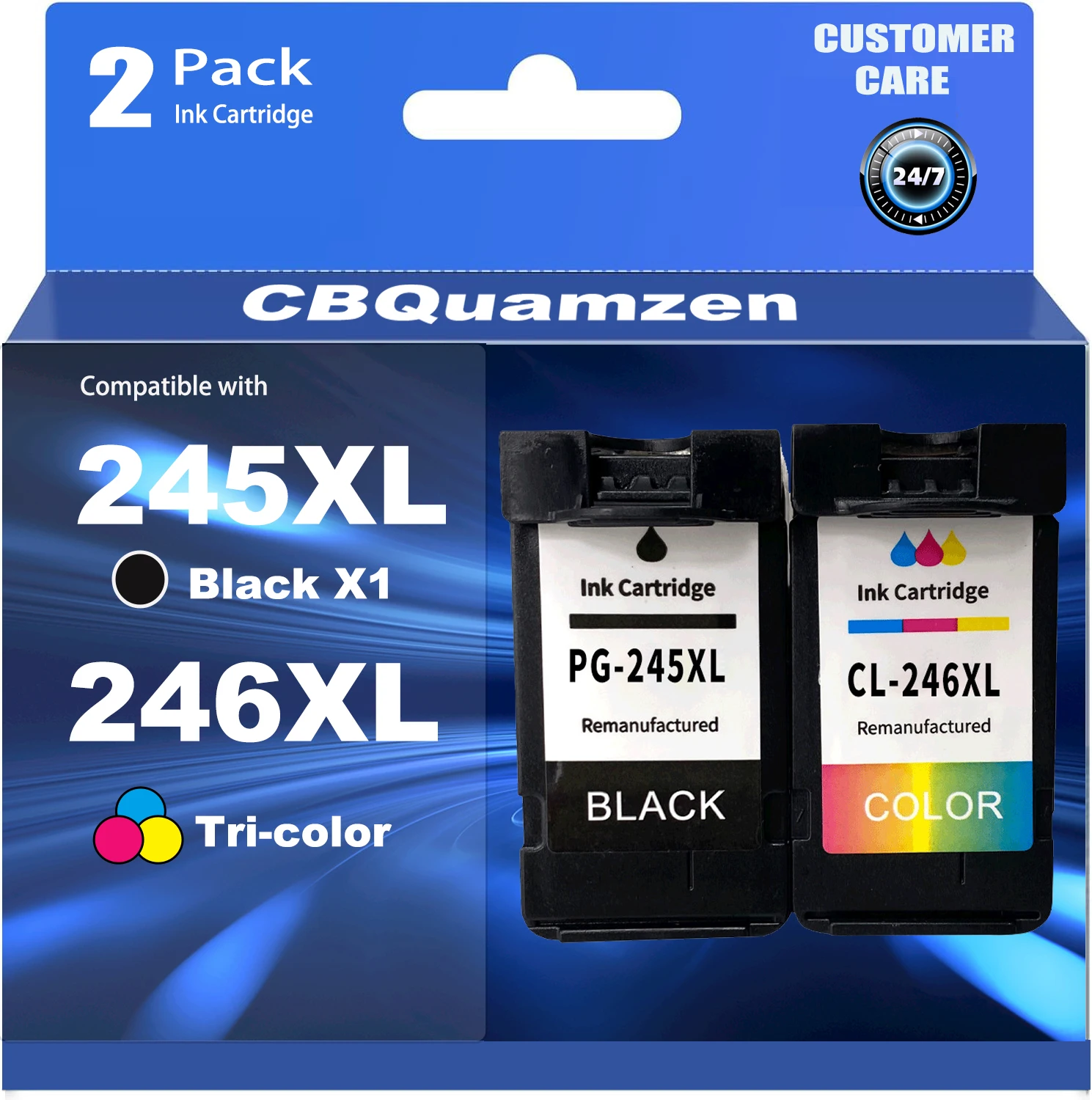 

Сменные цветные чернильные картриджи 245XL 246XL (комбинированный набор PG-245XL CL-246XL) для совместимых принтеров Pixma TR4520 TR4522 MG2522 MG2520