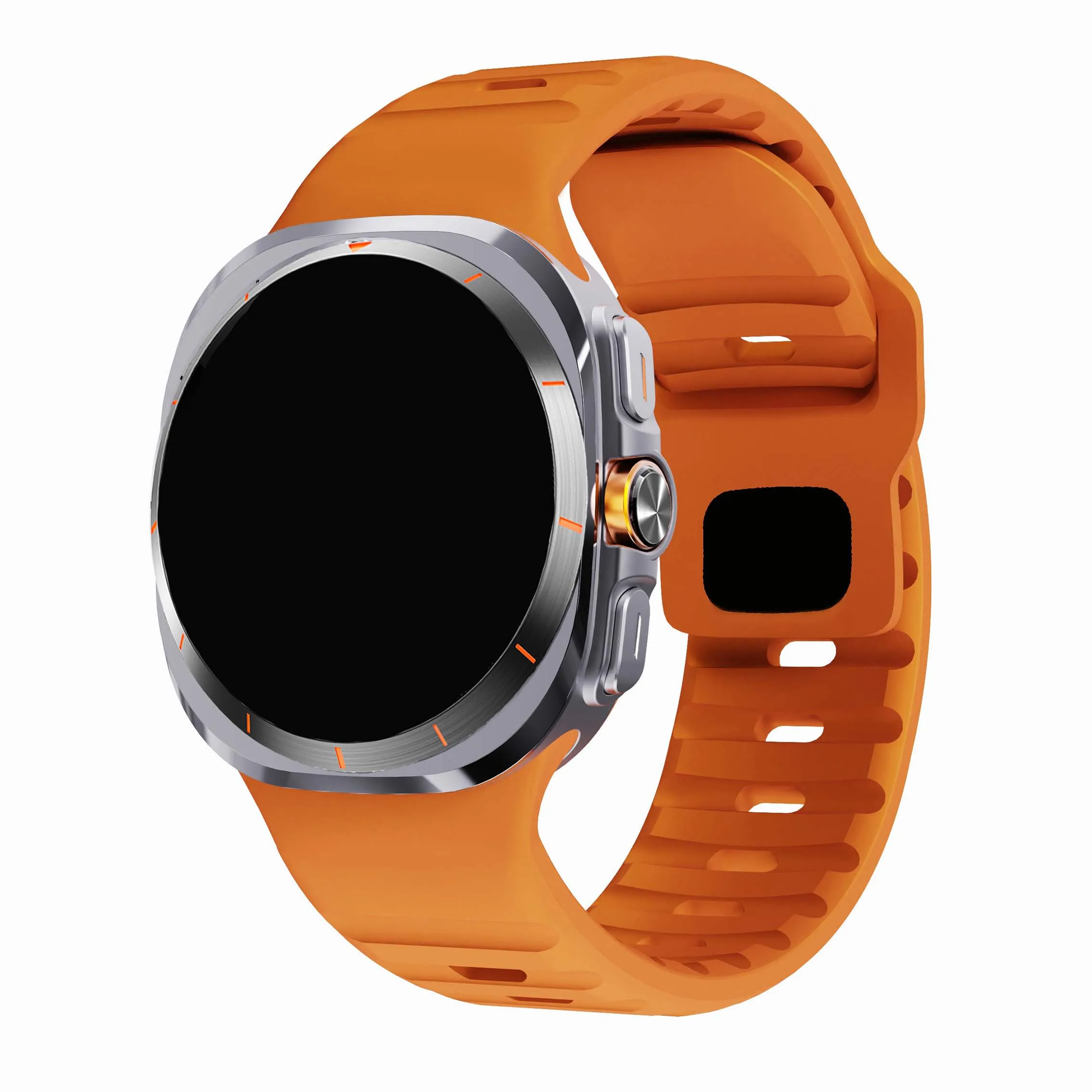 For Samsung Galaxy Watch 7 Ultra Strap 47mm Accessories correa Sport Silicone Bracelet For Samsung Galaxy Watch ultra band 47 mm image 2