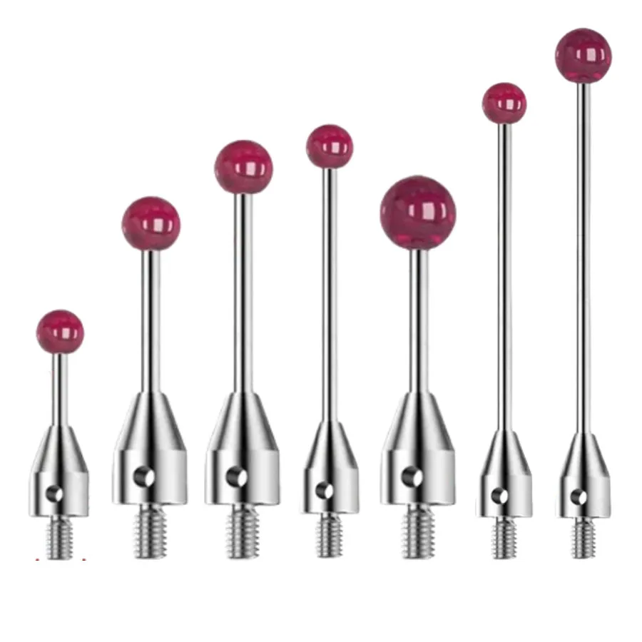 CNC machine tool ruby probe measuring needle stainless steel probe M4 thread three coordinate measuring needle