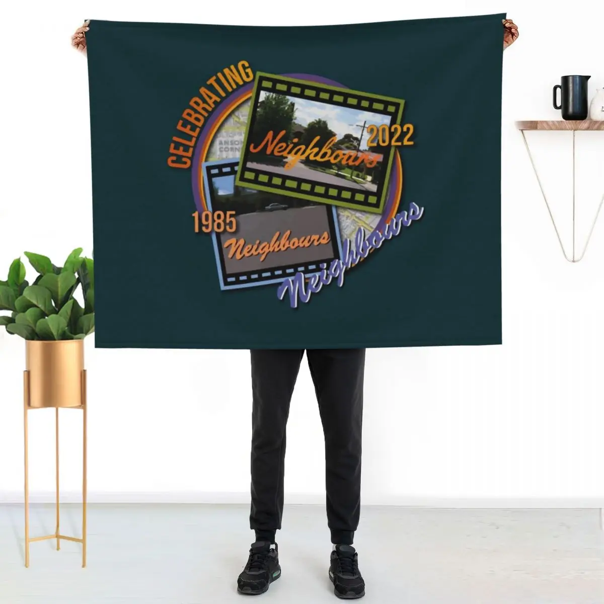 Celebrating Neighbours Throw Blanket Luxury Throw Flannels Summer Beddings for babies Decoratives Cute Plaid Blankets