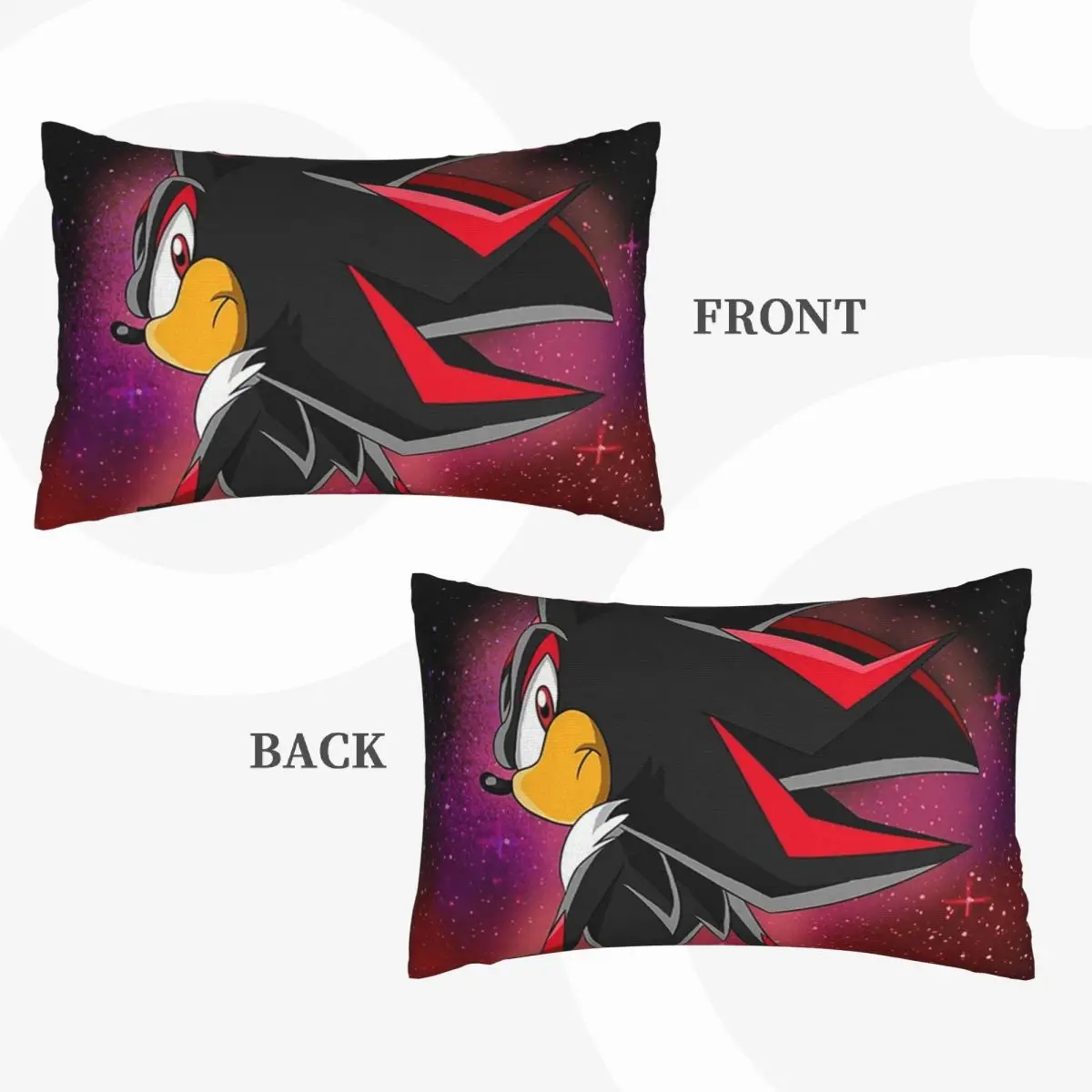 Shadow The Hedgehog 1 Rectangle Pillowcase Cushion Cover Decor Bedroom Bed Home Comfort Throw Pillow
