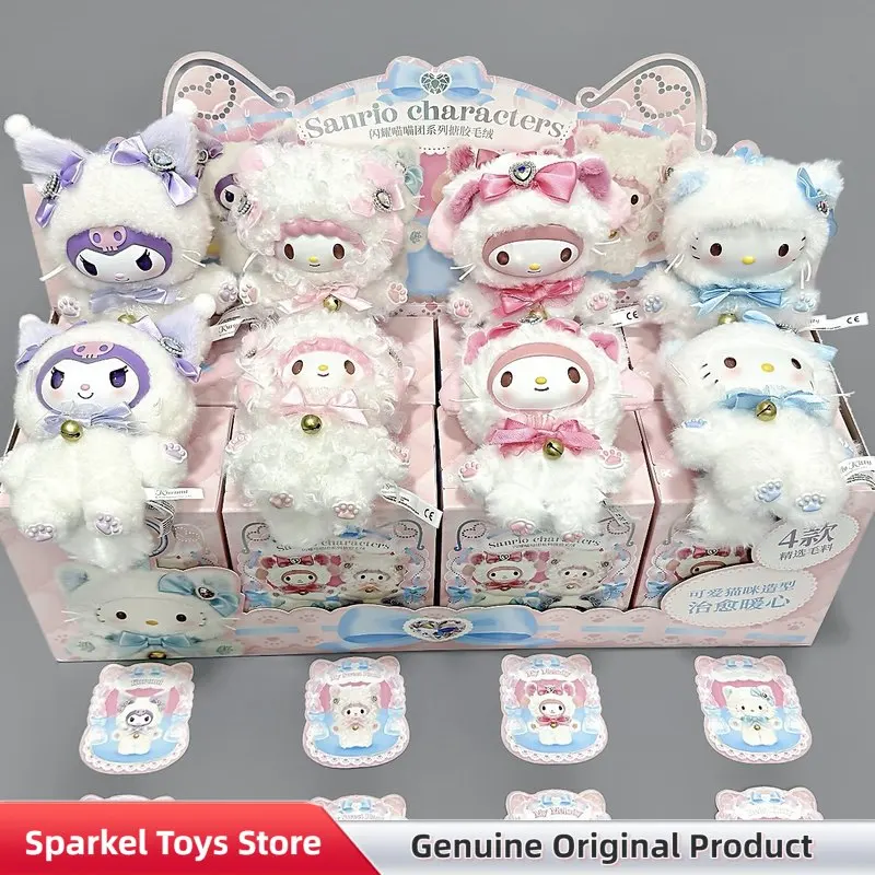 

Genuine Sanrio Twinkle Meow Meow Group Series Blind Box Vinyl Plush Pendant Cute Dolls Mystery Box Figure Toys Birthday Gift