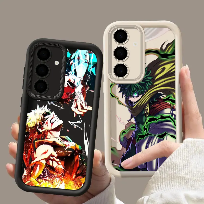 My Hero Academia Deku Bakugo Anime S24FE Phone Case For Samsung Galaxy S24 S23 S21 S20 Fe S25 Ultra S22 Plus 5G Shockproof Cover