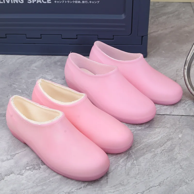 

Осенние полусапожки от дождя, износостойкие, мягкие, удобные женские непромокаемые туфли, водонепроницаемая противоскользящая уличная непромокаемая обувь