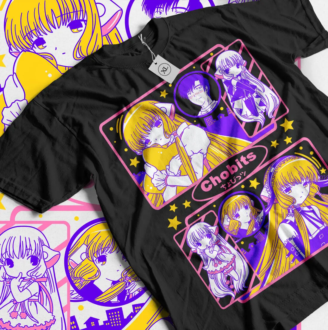 

Chobits Chi T-Shirt apanese sumomo Hibiya Girl Kawaii Anime Gift Shirt All Size