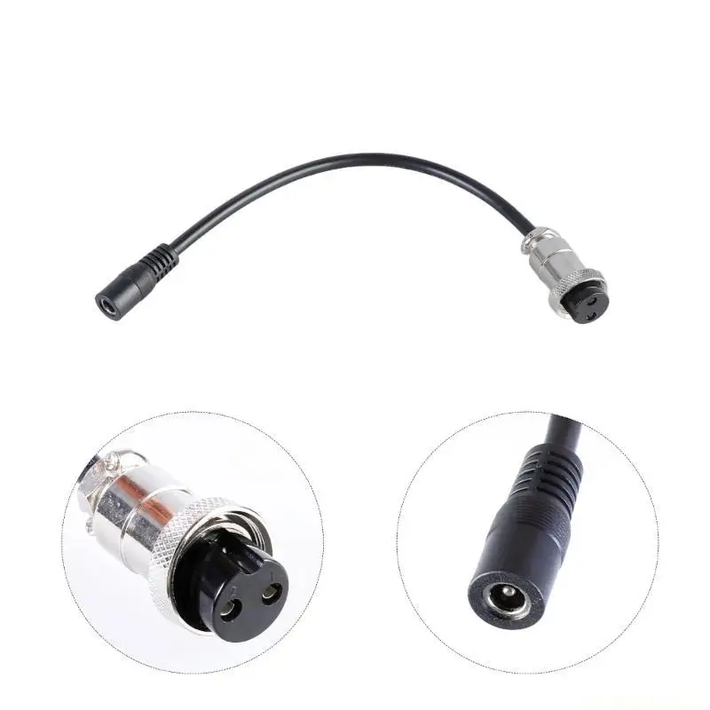 E56B High Performances 5.5x21mm to GX20 2Pin Power Cable Female Support 150W 26cm