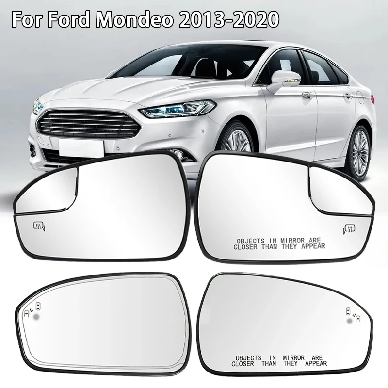 

Glass rear view mirror with heating, left and right rear view mirror with blind spot for Ford Fusion 2013 2014 2015 2016 2017-20