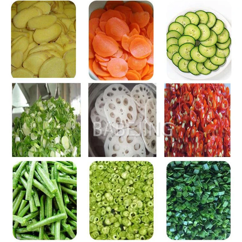 Fully Automatic Electric Vegetable Cutter Q40, Commercial Potato Slicer, Green Vegetable, Leek, Oil And Wheat Dicer