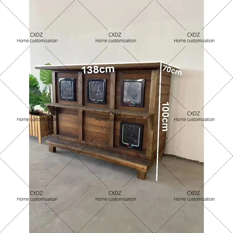 XXCat house Outdoor rainproof and cold-proof house Cold-resistant and warm Wooden outdoor cat villa