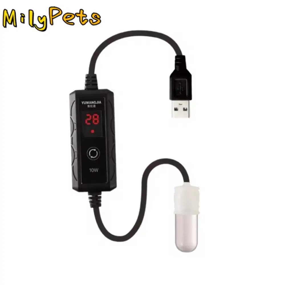 

10/15W Mini Fish Tank Heater Adjustable Automatic Thermostatic Turtle Heater Energy Saving Temperature Controller
