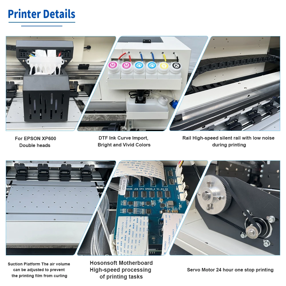 A3 DTF Printer with Dual XP600 Printhead T-shirt Printing Machine Heat Transfe Direct to Film A3 DTF Printer With Powder Shaker