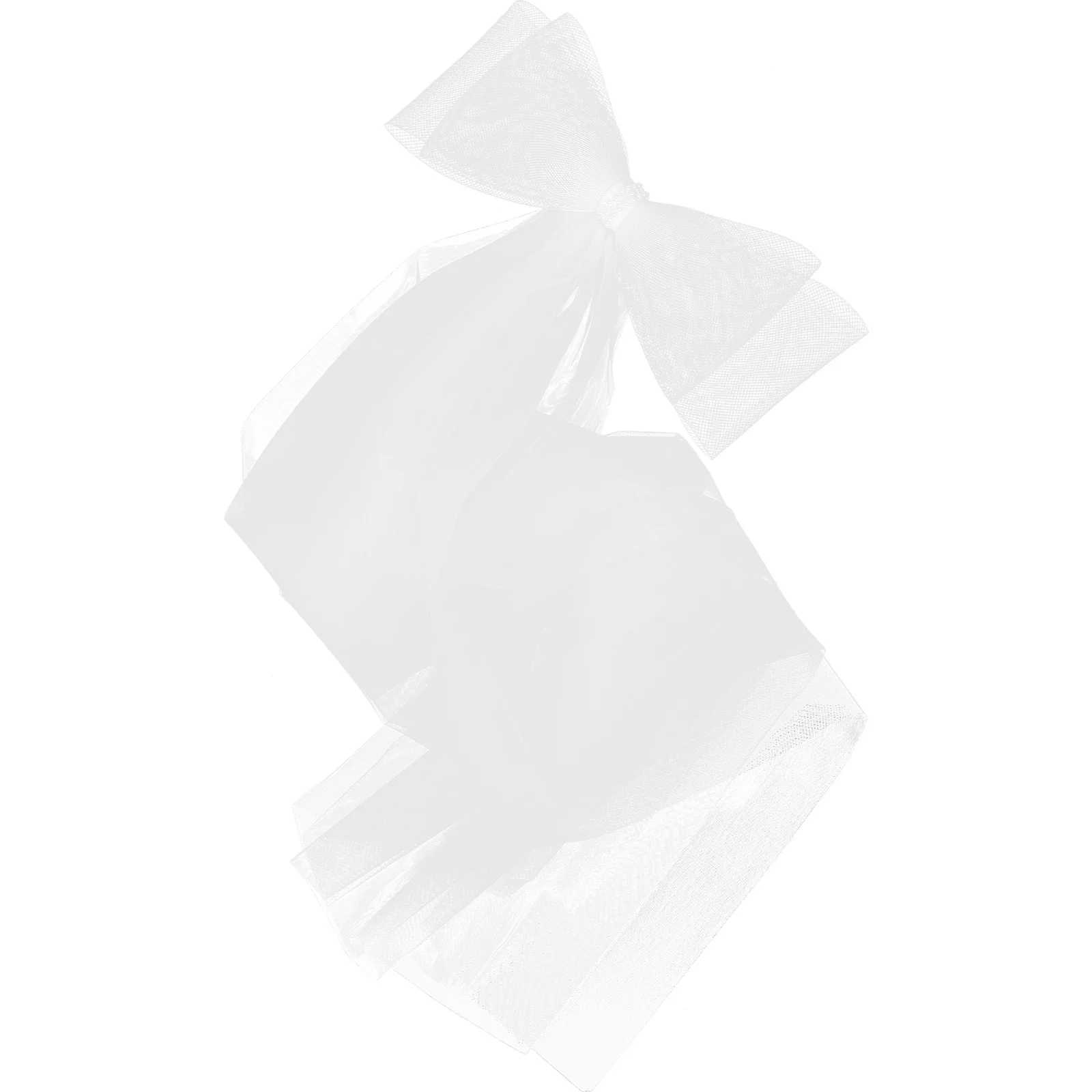 

Bridal Veil Long Bow Design Wedding Elegant Unique Romantic Touch Bow Veil Wedding Veils Veils for Brides Bridal Accessories