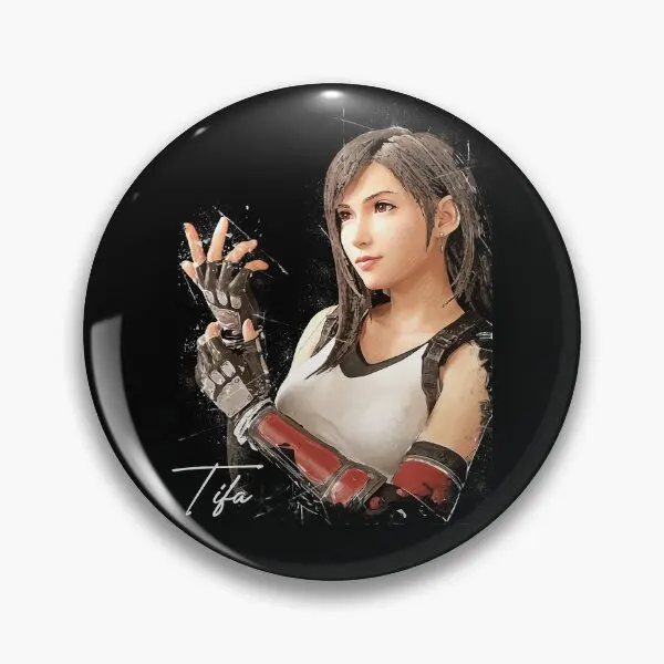 Ff7 Tifa Lockhart Perfect Gift For Frien  Soft Button Pin Collar Creative Lapel Pin Funny Lover Decor Hat Badge Metal Clothes