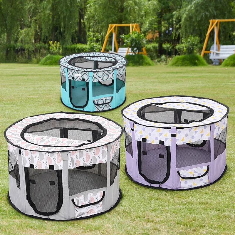 Foldable Enclosed Pet Tent: For Cats (Pregnancy & Birthing) & Dogs (Breeding), Multi-Use Nest/Production Box/Fence Cage