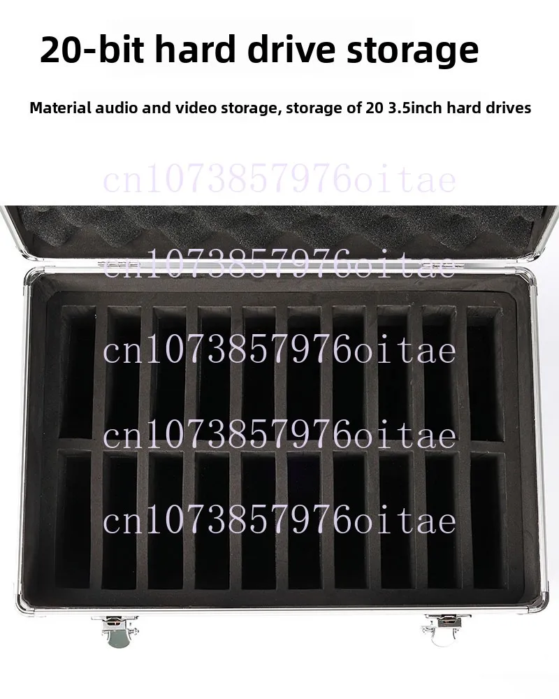 3.5 Inch Hard Drive Storage Case Holds 20 Drives Dust Proof Protective Box for Photography Media Data Storage Arrangement