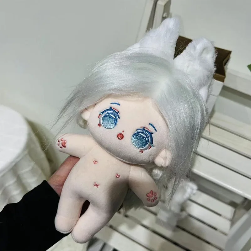 20cm Little Wolf CP White Fox Cute Cotton Doll No Attribute