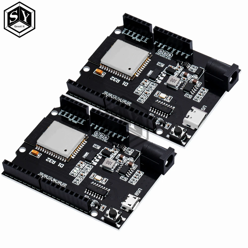 TYPE-C For Wemos D1 ESP32 ESP-32 WiFi Bluetooth 4MB Flash UN/O D1 R32 Board Module CH340 CH340G Development Board For Arduino