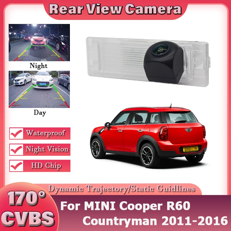 CCD HD 1080×720P Fisheye Rear View Camera For MINI Cooper R60 Countryman 2011-2016 Car Vehicle Reverse Parking Accessories