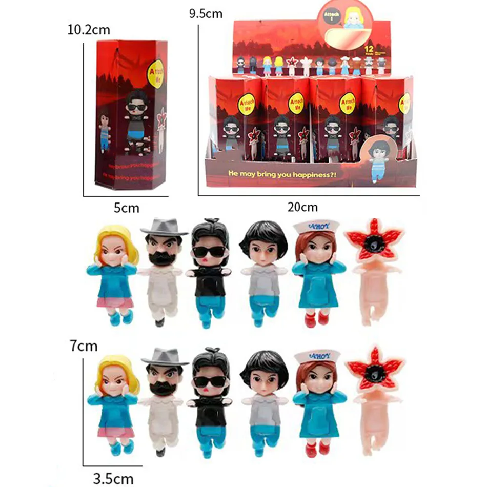 New12 pz/set Anime PVC Cieco Scatola Serie Anime Figure Mini Statua Periferica Scrivania Ornamenti Appassionati di Bambole Per Bambini Halloween Giocattoli Regalo