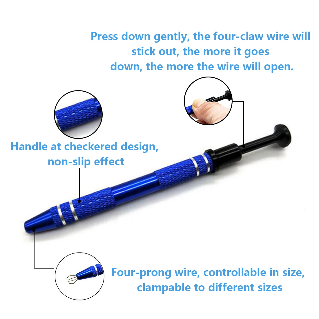 Gripping Tiny Components IC Chips Durable Hand Tool IC Extractor Electronic Suction Pen Hand Tool Chip Picking Phone Repair Tool