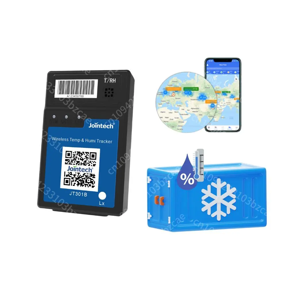 

Cold Chain Refrigerator Cargo 4G Wireless Temperature Humidity Monitoring Sensor GPS Tracker