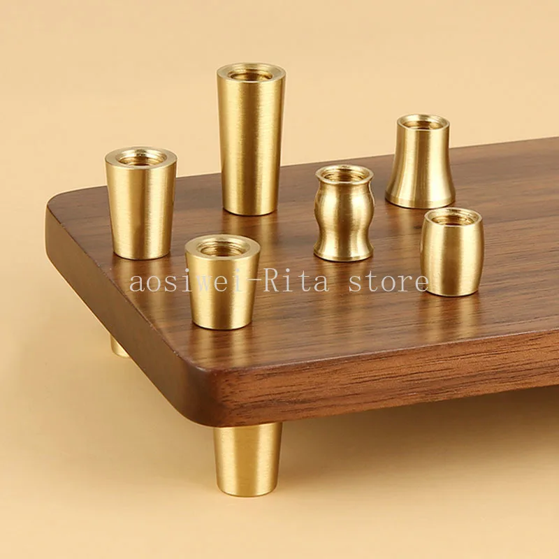 

4PCS Furniture Legs Brass Furniture Support Feet Kitchen Feet Metal Replacement Legs For Armchair Chair Footstool For Home