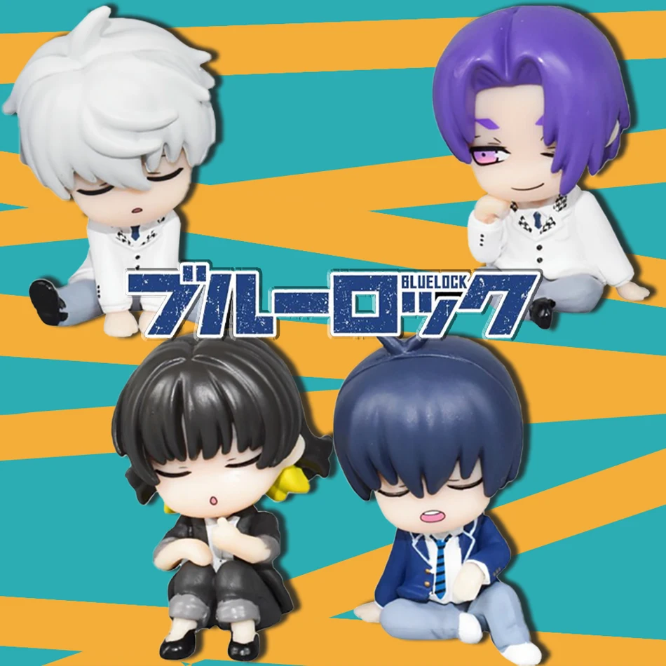 Фигурки Blue Lock Bachira Meguru Фигурка Nagi Seishiro Isagi Yoichi Mikage Reo Аниме Фигурка Q Версия Модели ПВХ Статуя Кукла Подарок