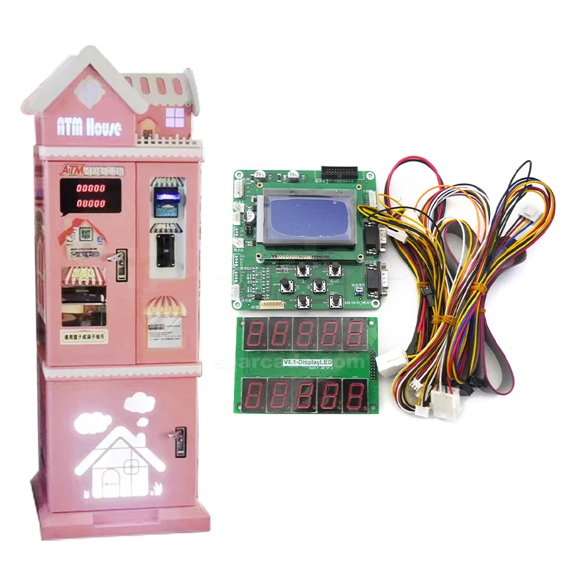 High Quality And Cheap Coin Change Kit All accessories Token Machine Coin Changer Token Machine Main Board line digital tube