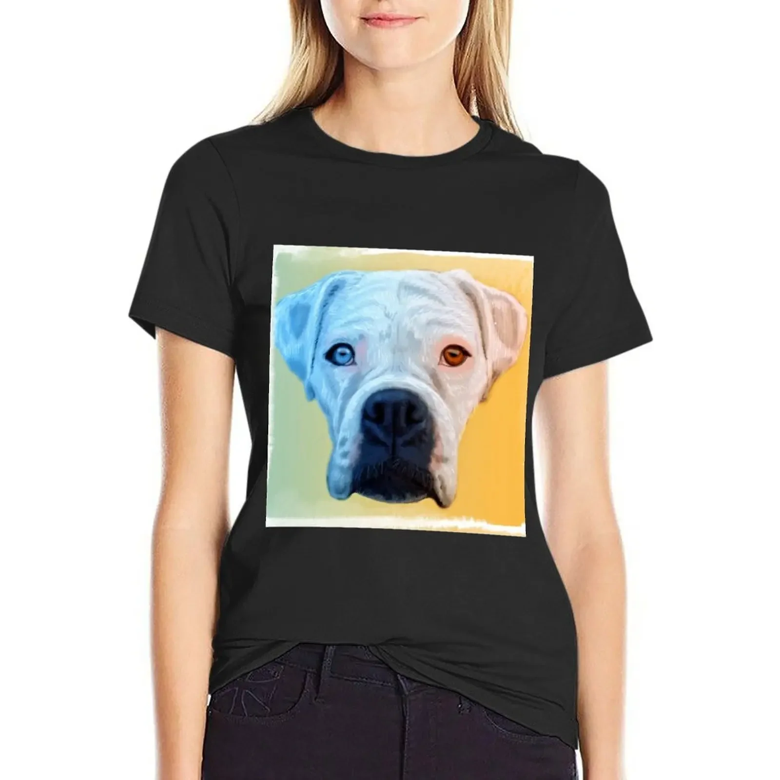

White Boxer T-Shirt customs design your own sublime summer top Womens graphic t shirts