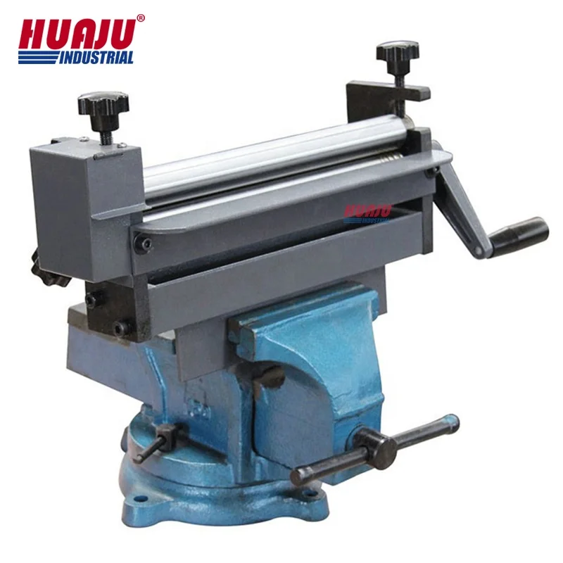 Huaju Industrial SJ300 Vise Mounted Mini Hand Slip Roller Sheet Metal Manual Slip Rolling Machine