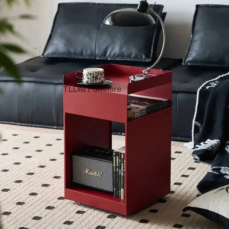 Removable Coffe Table Corner Minimalist Tea Tables on Wheel Morden Storage Beside Table Living Room Bedroom Bedside Cabinet
