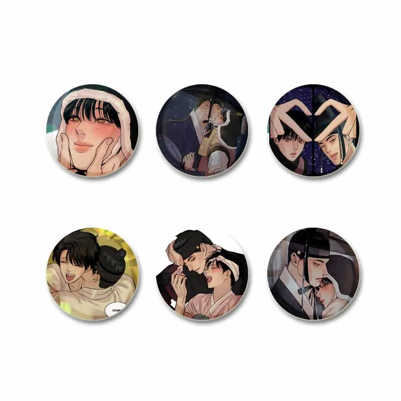 Comic Character Nak Yum Seungho Icons Badge Korean BL Anime Tinplate Brooches on Backpack Jewelry Accessories Gifts for Friend