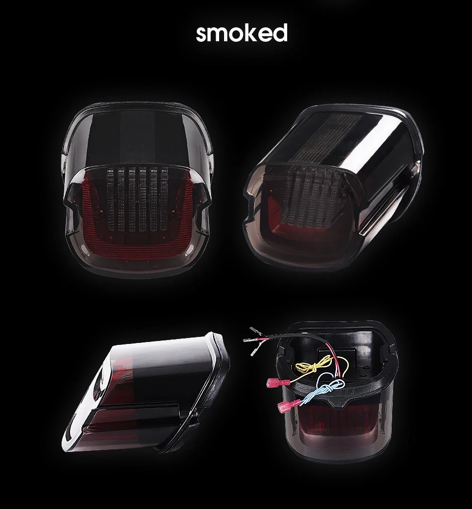 3 Wire 22r Led Stop Tail Lamp Indicator Light Flowing Rear Side Lamp Led Motorcycle Tail Light for Classic Bike Motorbike