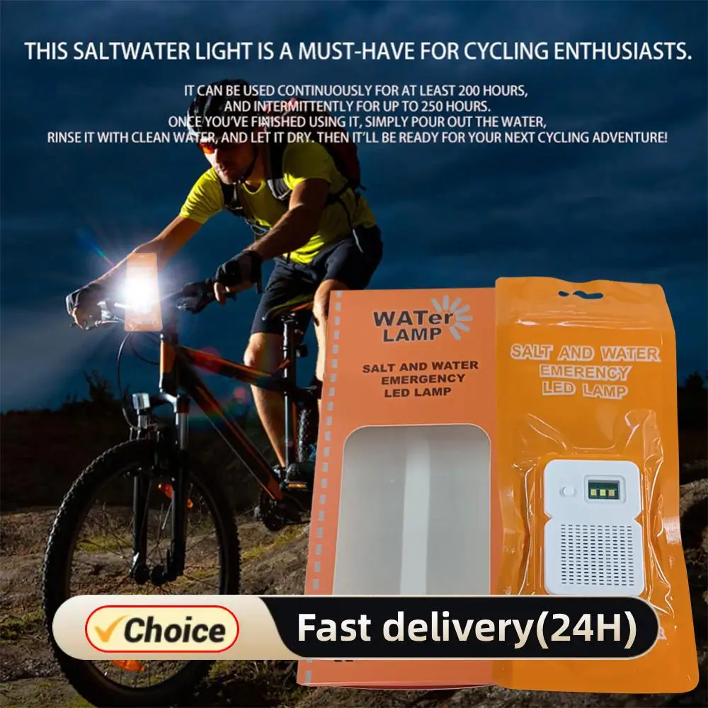 

Портативная светодиодная лампа с соленой водой, 50 лм, светильник для кемпинга, срок службы до 200 часов, ночник без зарядки для наружного кемпинга, ночной рыбалки