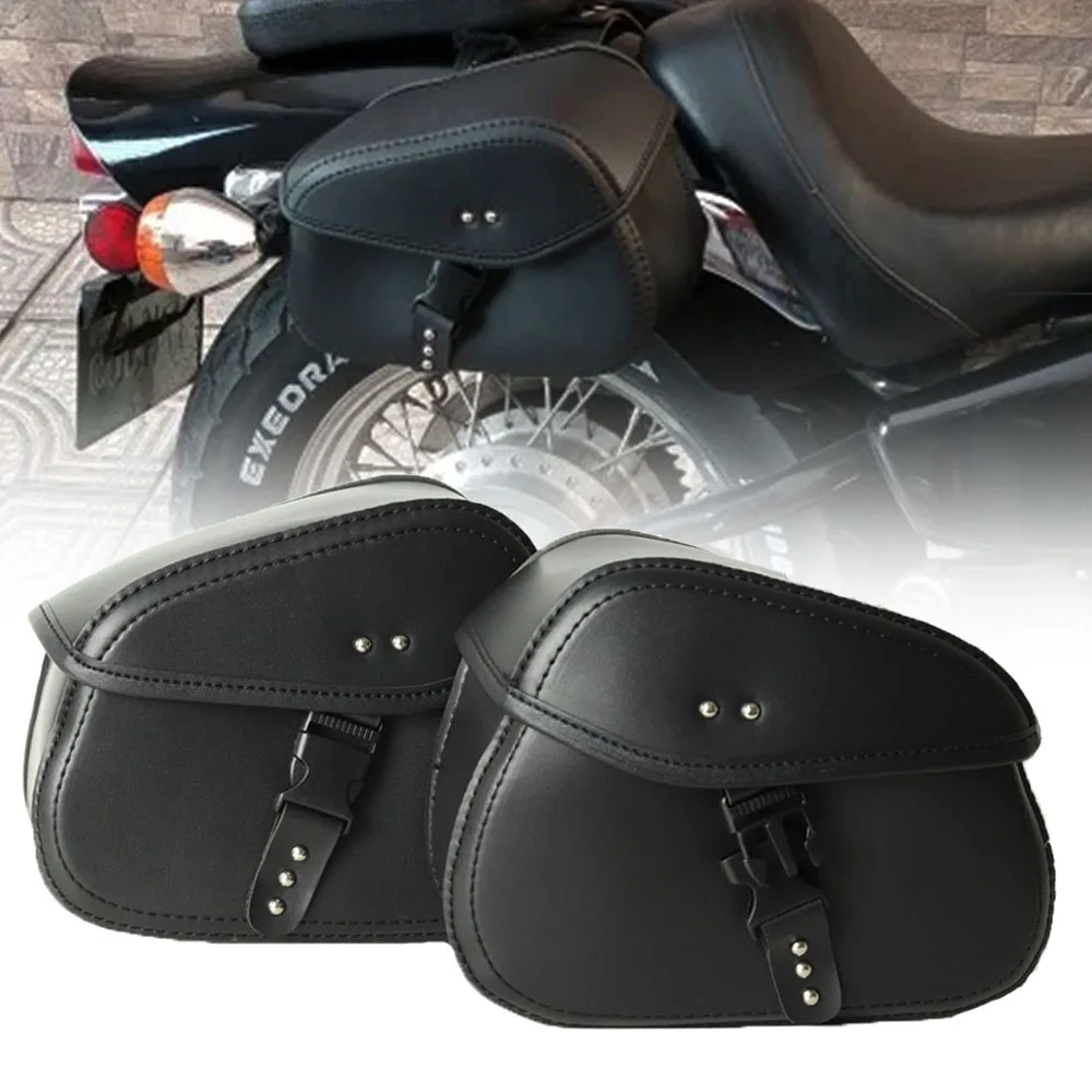 

Universal Motorcycle Saddlebags Side Tool Pouch Luggage Storage Bags Saddle Bags For Honda Yamaha Suzuki Harley 883 Backseat Bag