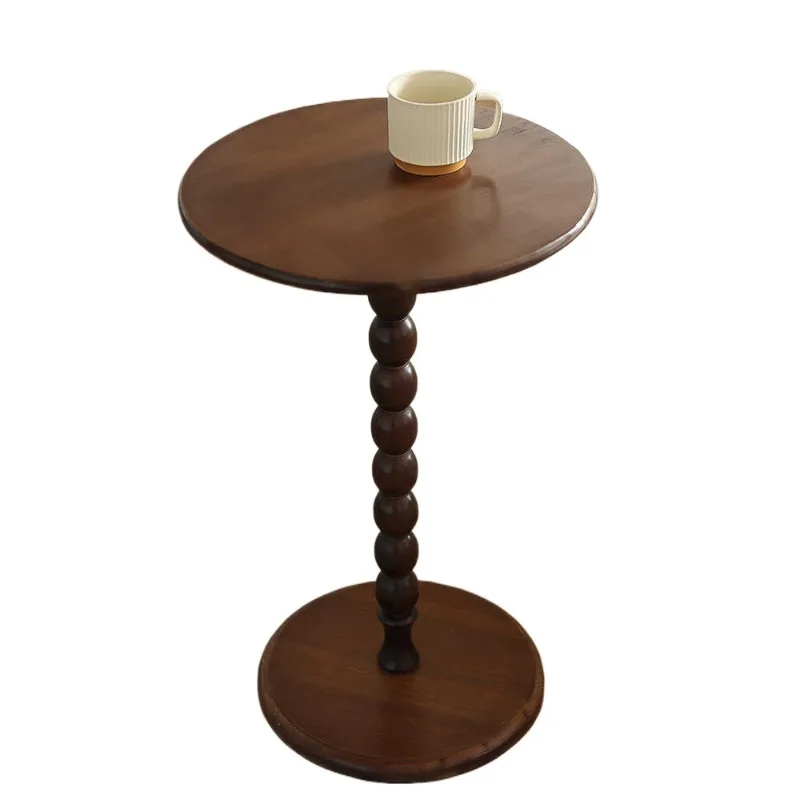 

Французский ретро американский приставной столик из цельного дерева, небольшой журнальный столик, диван для гостиной, угловые столики, балконные повседневные столы, круглые столы