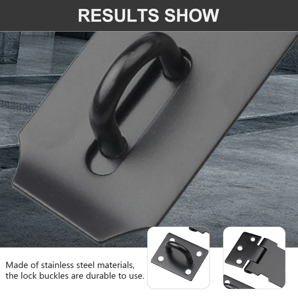 

2Pcs Heavy Duty Stainless Steel Door Lock Buckles Thickened Anti-Theft Security Hasps Safety Clasps Door Lock Buckle