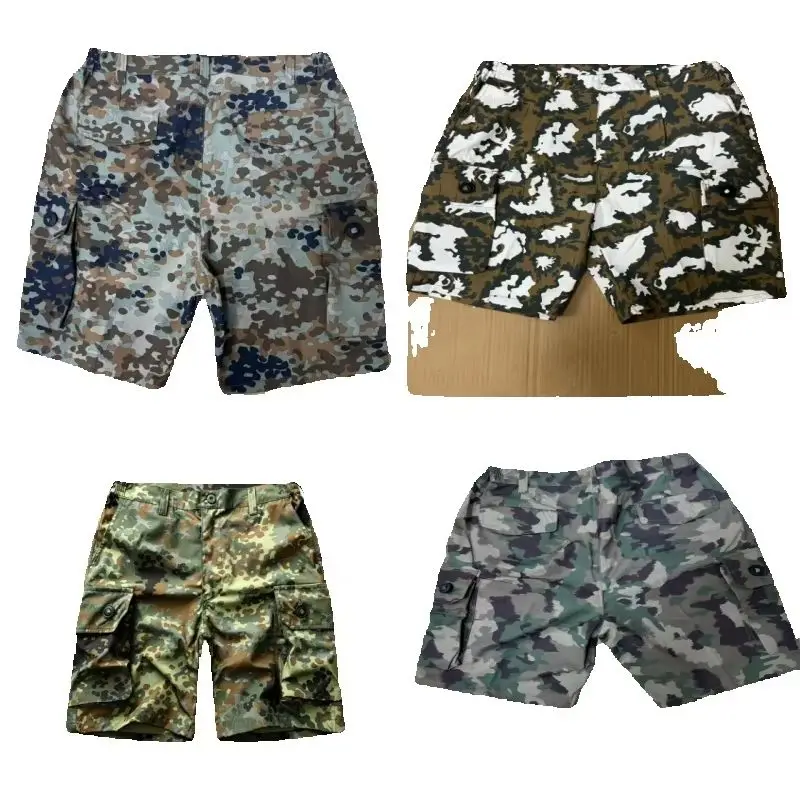 Vietnam War Jungle Tiger Spot TAZ16 German Spot Old School Tactical Outdoor Summer Sports Shorts Breathable