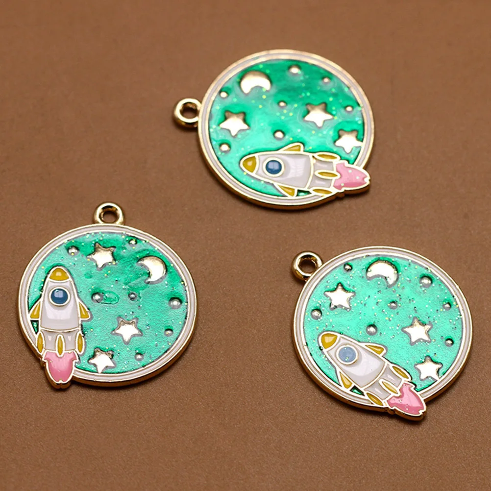 

10 шт., кулон-ракета, шикарный сплав, сделай сам, изготовление ювелирных изделий, ожерелье, браслет, подвески, аксессуары, подвеска из сплава, шикарные подвески